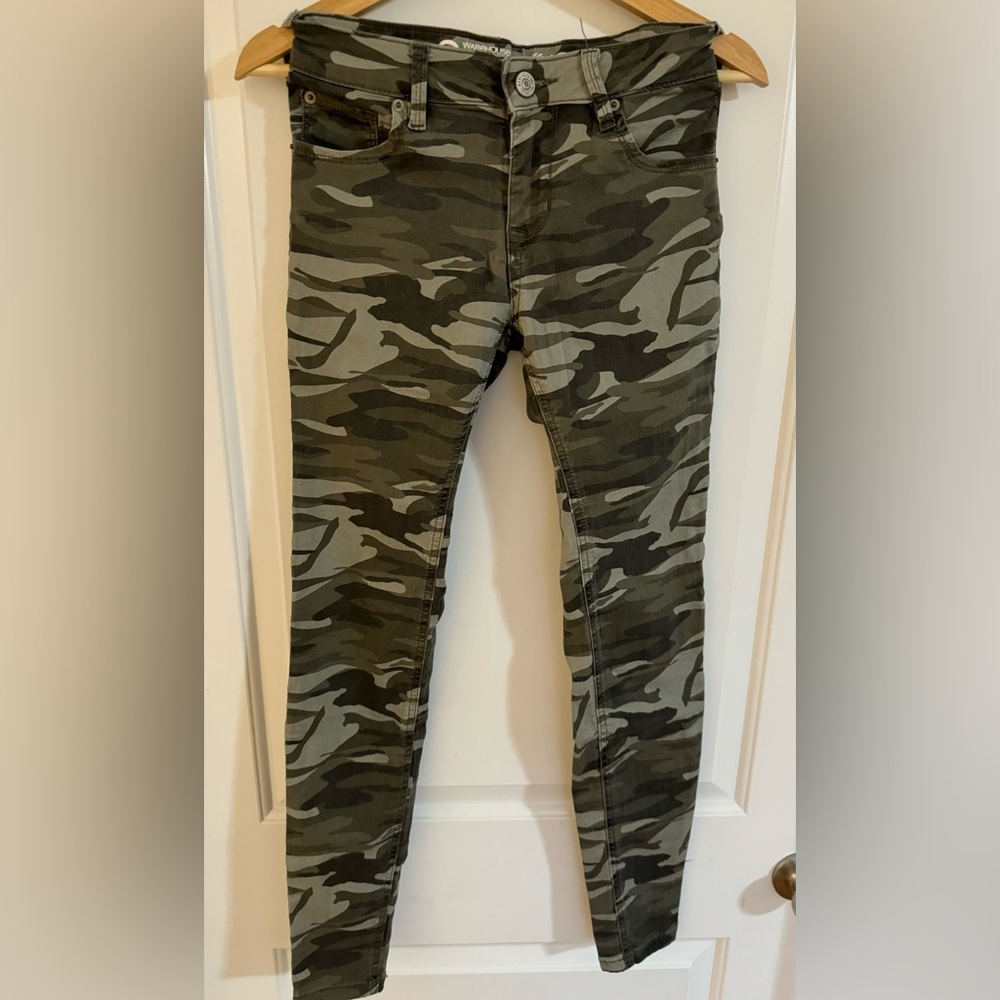 Warehouse Camouflage Skinny Jeans